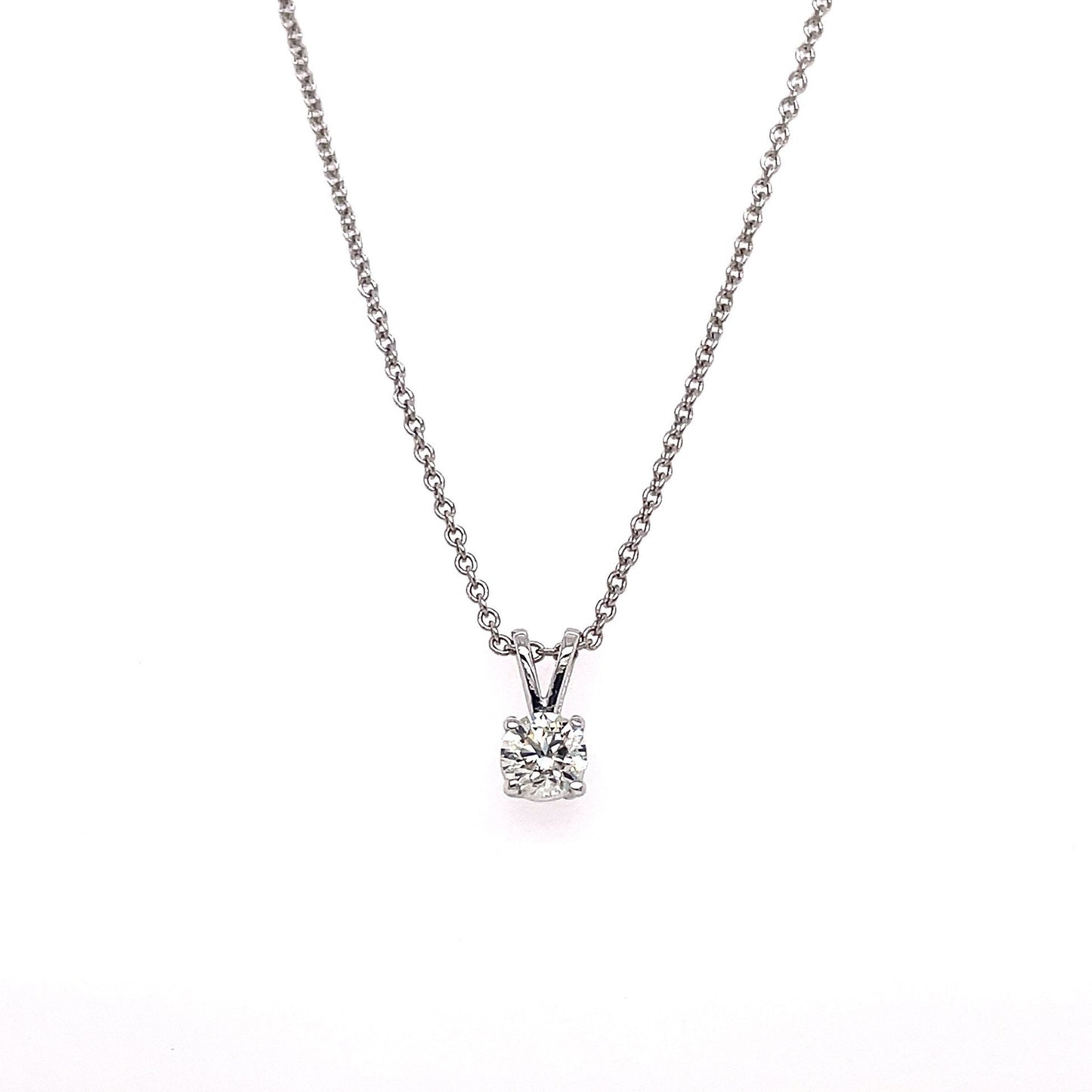 "PEND10017" 0.30 CARAT SOLITAIRE ROUND PENDANT