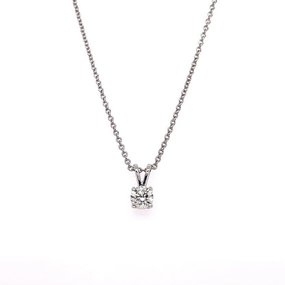 "PEND10017" 0.30 CARAT SOLITAIRE ROUND PENDANT