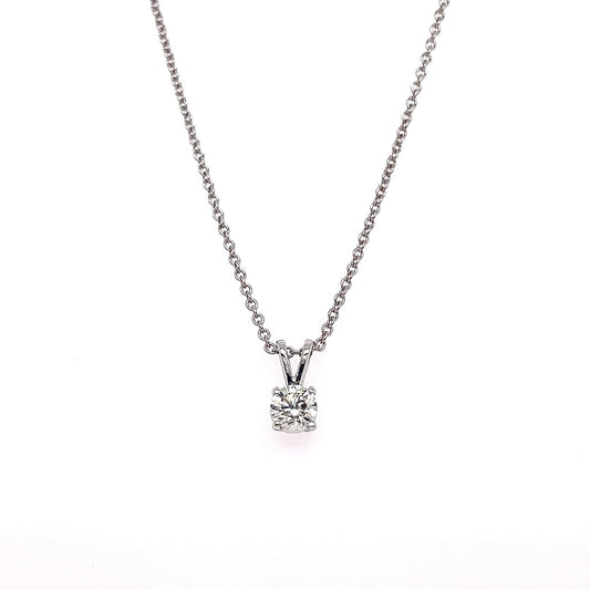 "PEND10017" 0.30 CARAT SOLITAIRE ROUND PENDANT