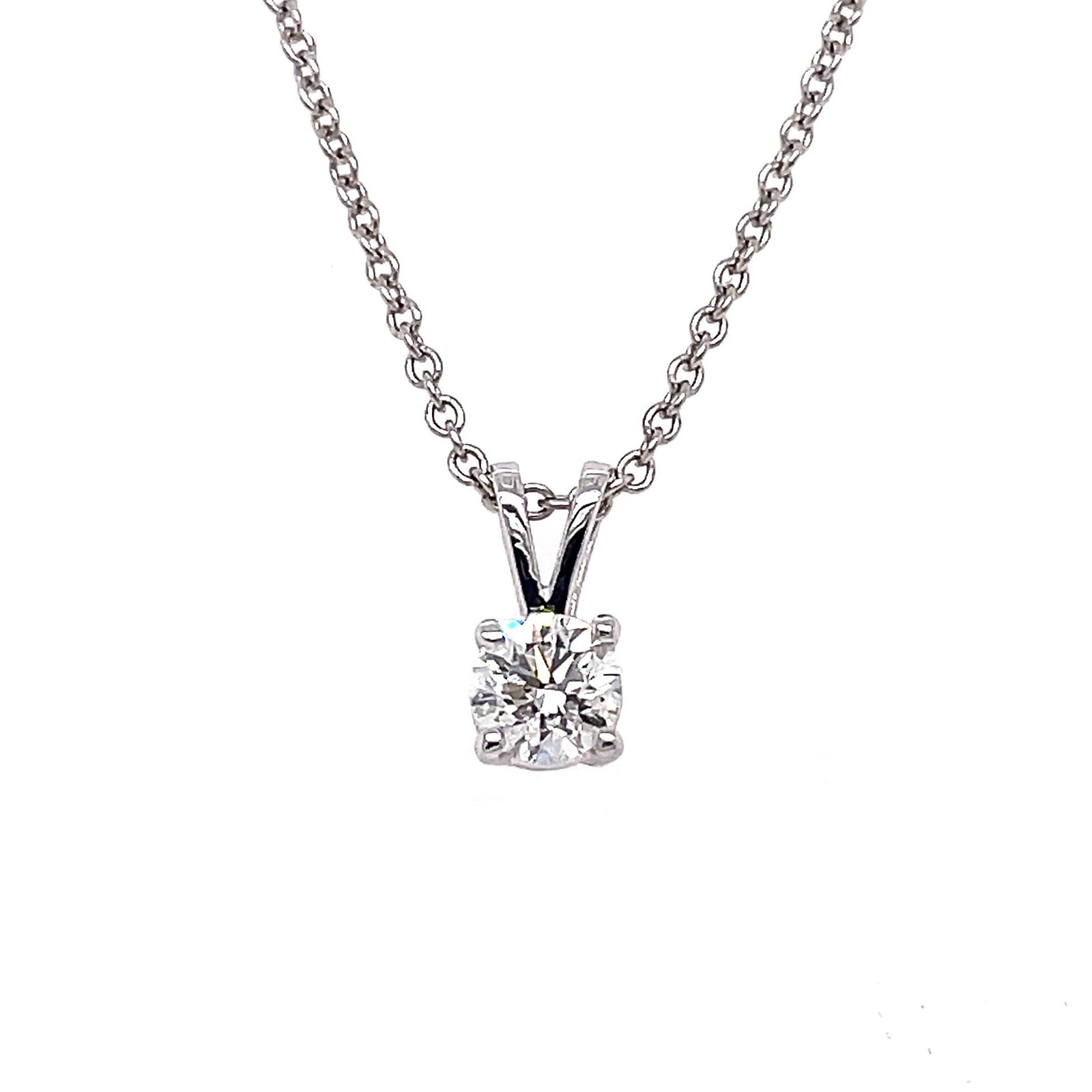 "PEND10017" 0.30 CARAT SOLITAIRE ROUND PENDANT