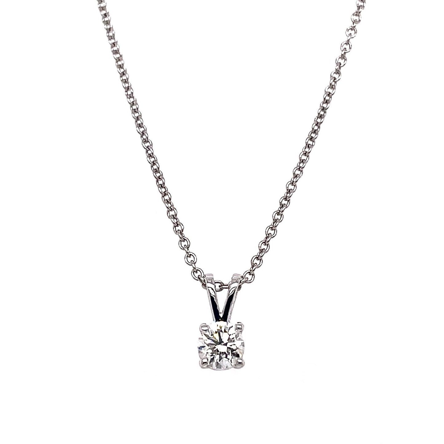 "PEND10017" 0.30 CARAT SOLITAIRE ROUND PENDANT
