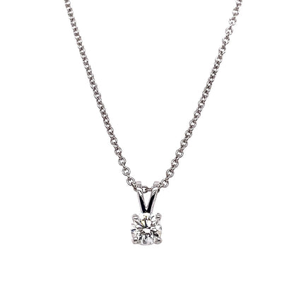 "PEND10017" 0.30 CARAT SOLITAIRE ROUND PENDANT