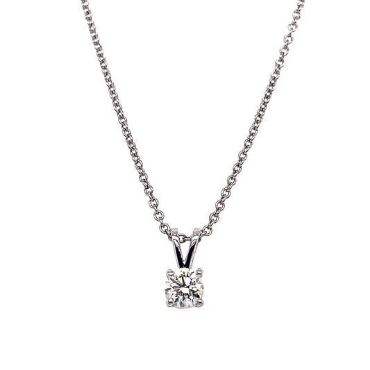 "PEND10017" 0.30 CARAT SOLITAIRE ROUND PENDANT