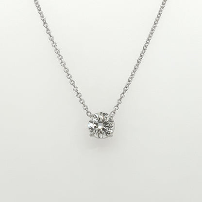 0.70 Carat Diamond Pendant in 14K White Gold