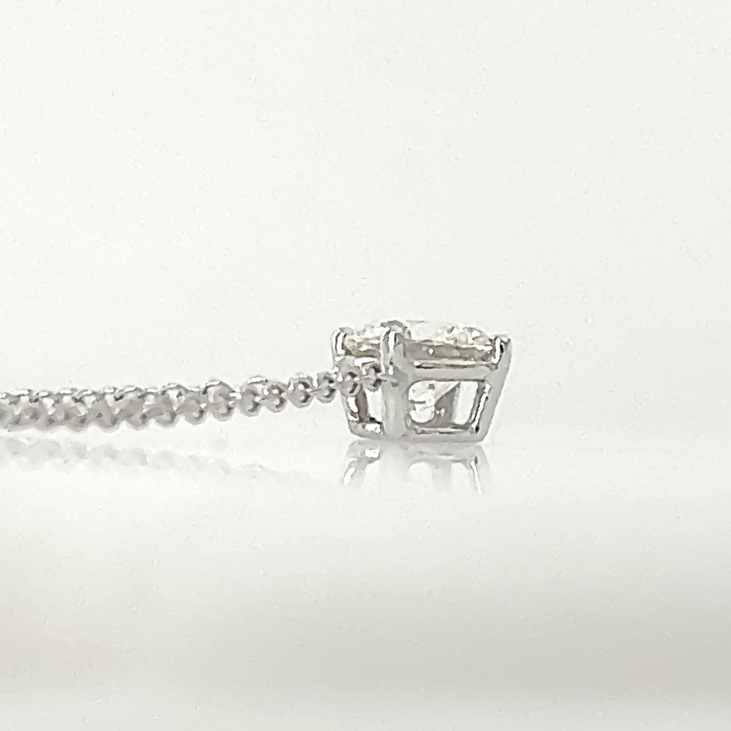 0.70 Carat Diamond Pendant in 14K White Gold