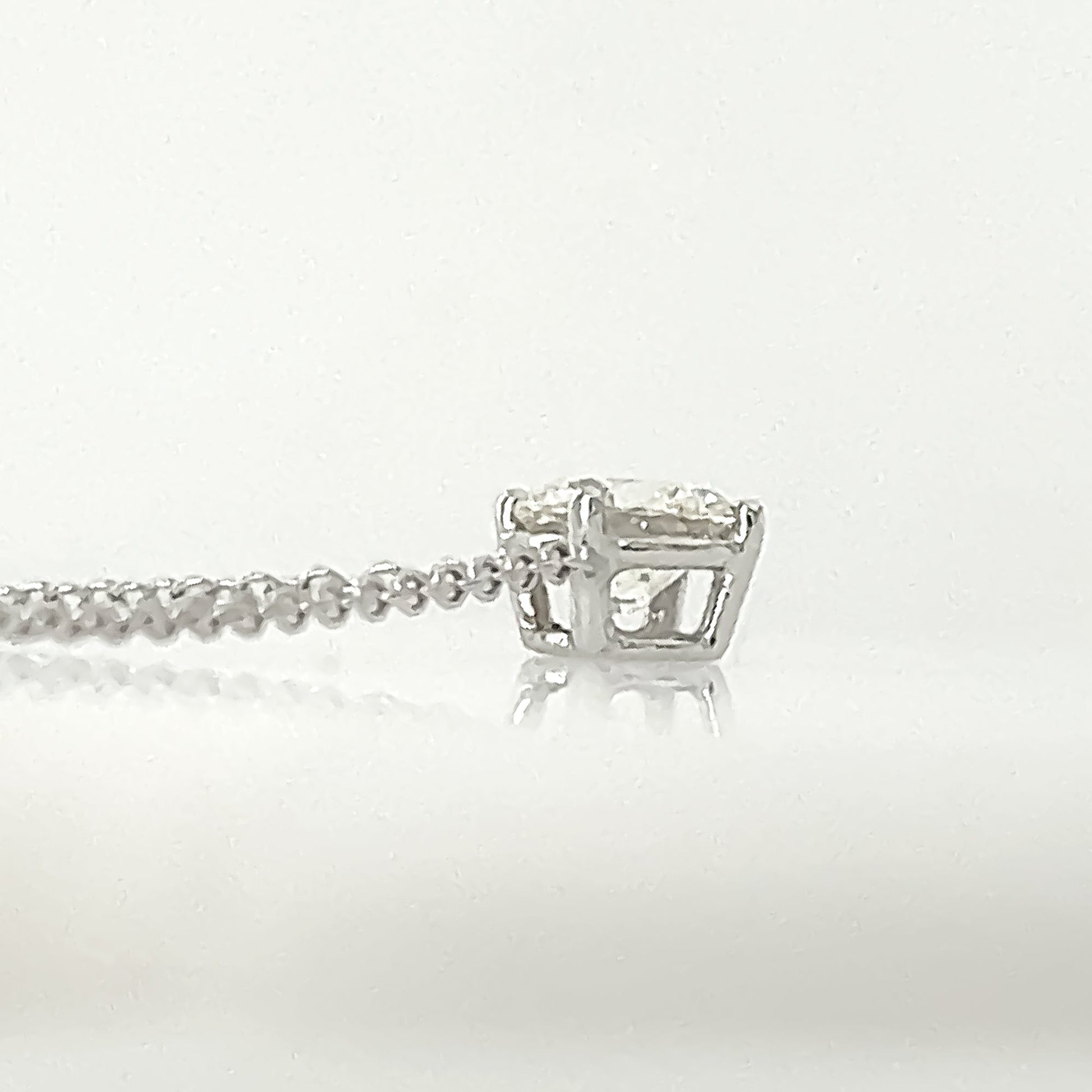 0.70 Carat Diamond Pendant in 14K White Gold