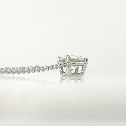 0.70 Carat Diamond Pendant in 14K White Gold