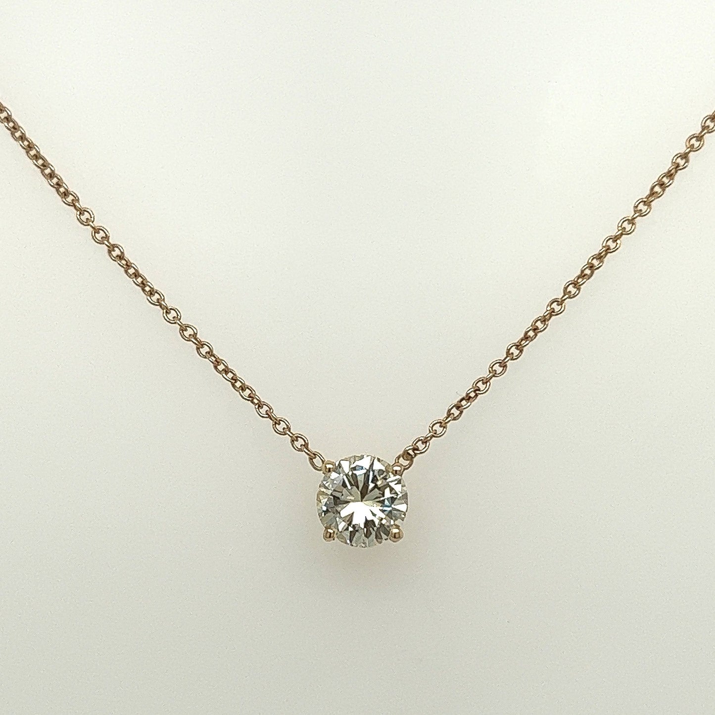0.70 Carat Diamond Pendant in 14K Yellow Gold