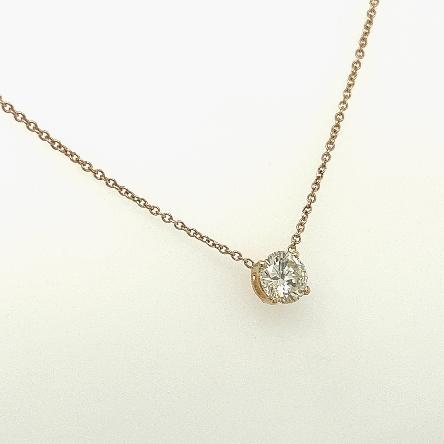 0.70 Carat Diamond Pendant in 14K Yellow Gold