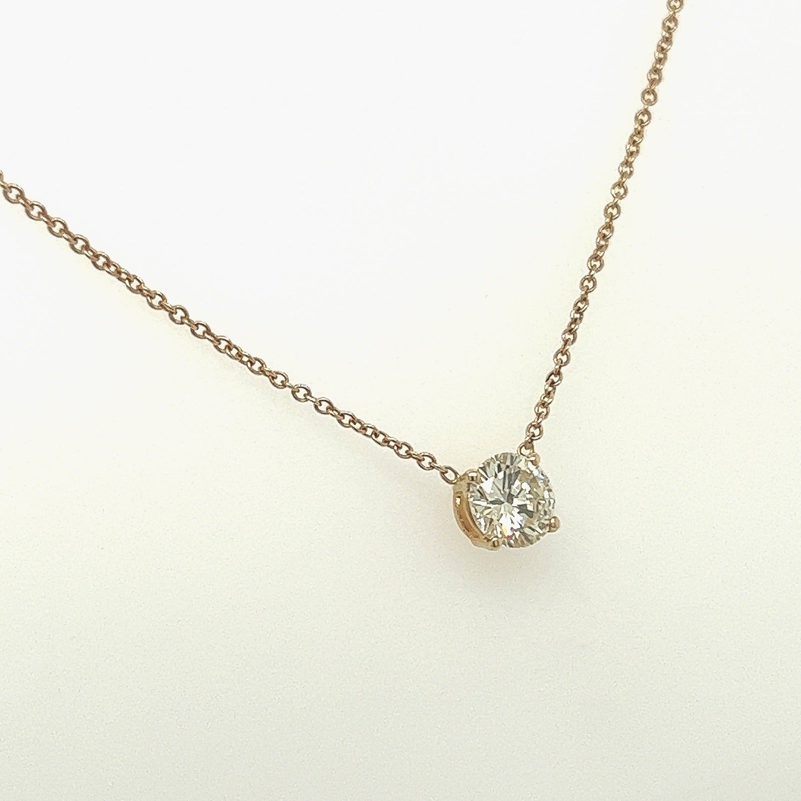 0.70 Carat Diamond Pendant in 14K Yellow Gold