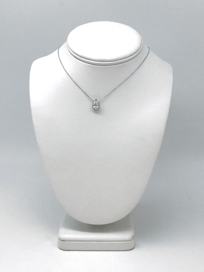 "PEND01655" Halo Teardrop Pear Shaped Diamond Pendant