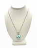 Gorgeous 35.20 Total Carat Emerald Cut Aquamarine Pendant Necklace in a 18 Karat White Gold Chain