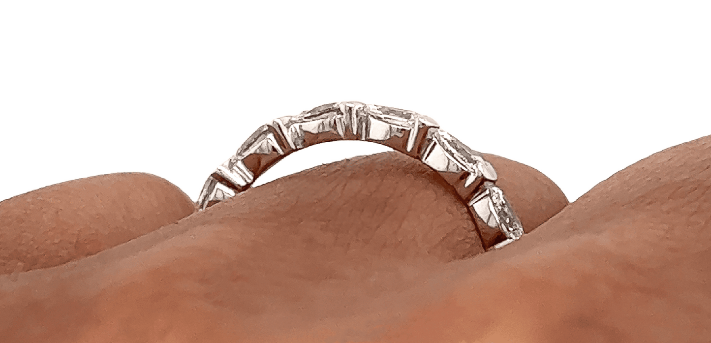 1.45 Carat Diamond Eternity Ring in 18K White Gold