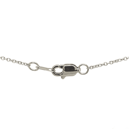 0.41 Carat Solitaire Diamond Pendant in 14K White Gold
