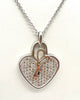 1.23 Carat Heart-Shaped Diamond Pendant in 18K White Gold Chain