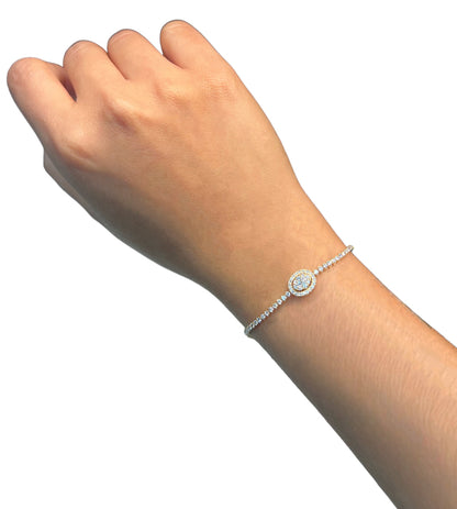 2.25 Carat Diamond Bracelet in 14K Yellow Gold