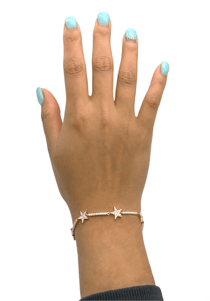 1.02 Carat Star Diamond Bracelet in 14K Yellow Gold