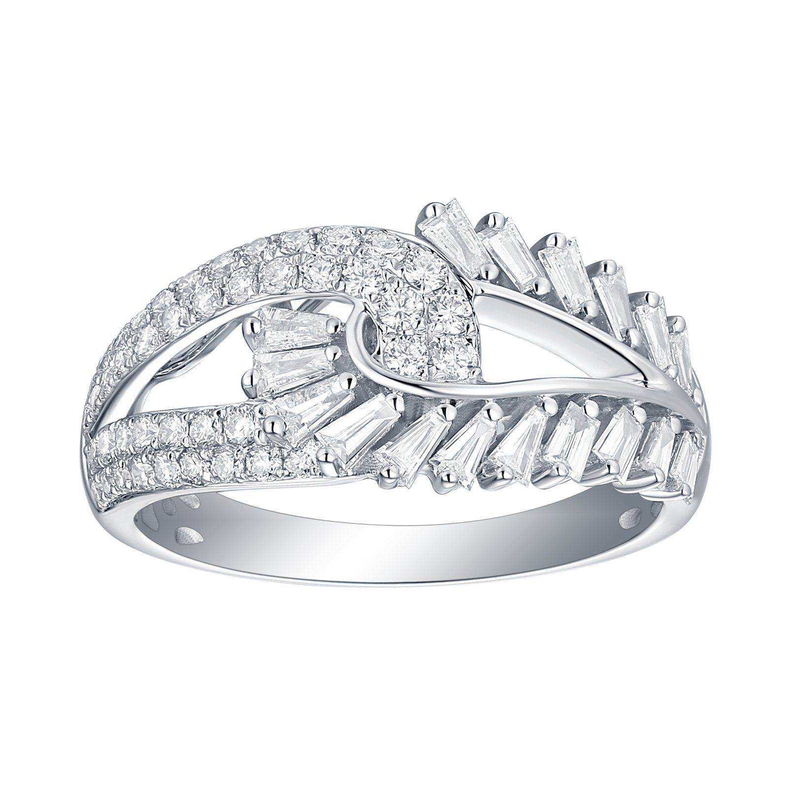Diamond Pave Twist Knot Rope Ring