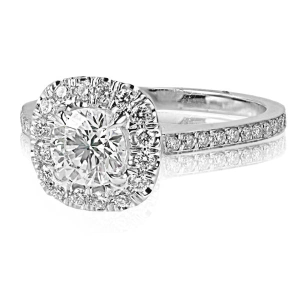 "ENGR02852" Round Brilliant Halo Engagement Ring