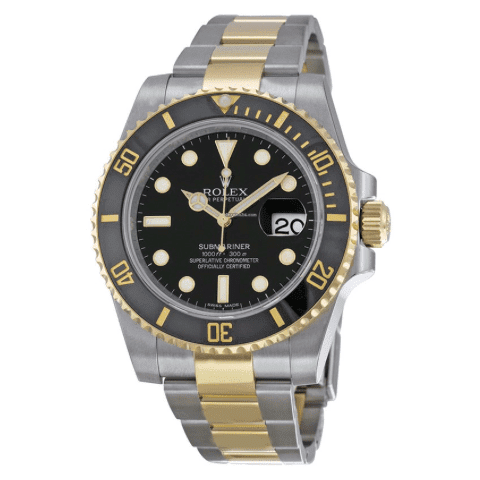 Rolex submariner silver gold black deals