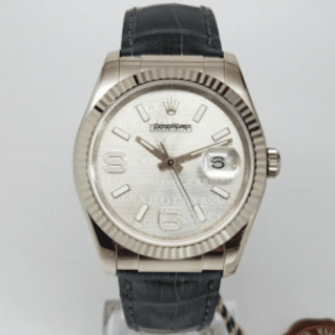 Rolex Oyster Perpetual Datejust White Wave Dial REF: 116139
