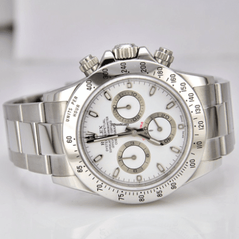 Rolex Daytona Stainless Steel White Dial Scrambled Serial