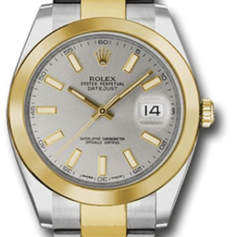 Rolex 126303 sio Datejust 41 Steel and Yellow Gold Smooth Bezel