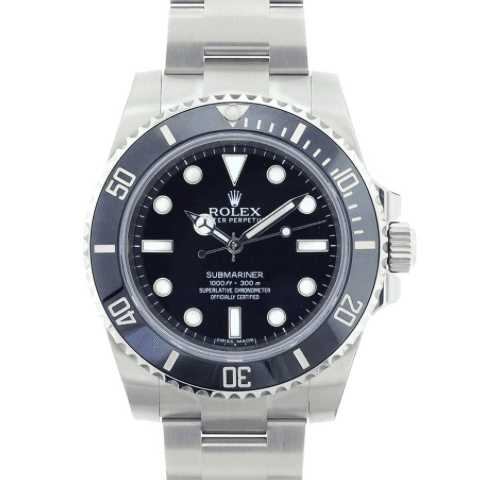 Rolex Submariner/No Date/Ceramic Bezel/ Black Dial/REF: 114060