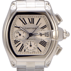 Cartier Roadster XL Chronograph Stainless Steel Silver