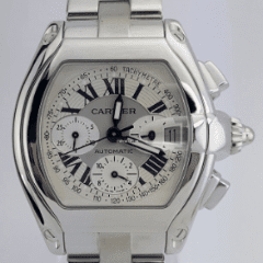 Cartier Roadster Chrono XL/Stainless Steel/ REF: W62019X6