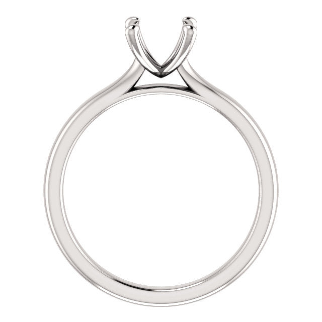 Four Prong Solitaire Engagement Ring Mounting