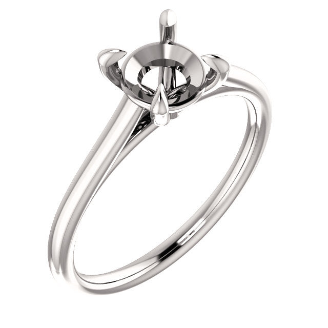Four Prong Solitaire Engagement Ring Mounting