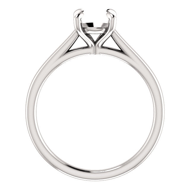 Four Prong Solitaire Engagement Ring Mounting
