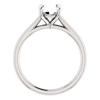 Four Prong Solitaire Engagement Ring Mounting