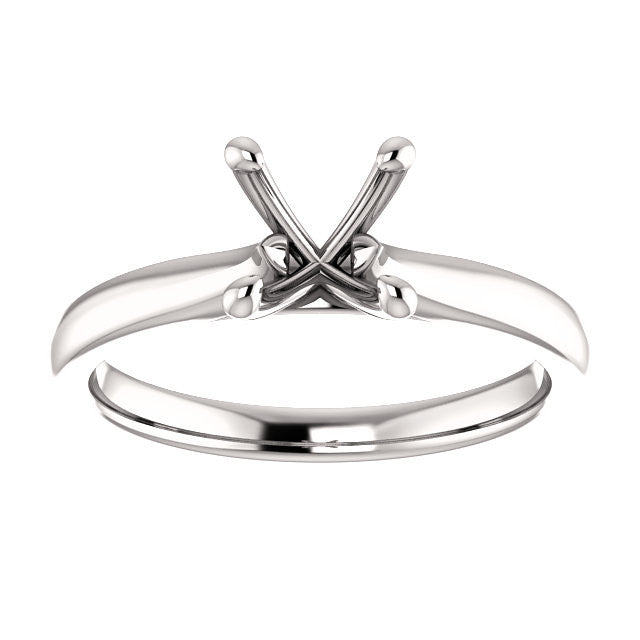 Four Prong Solitaire Engagement Ring Mounting