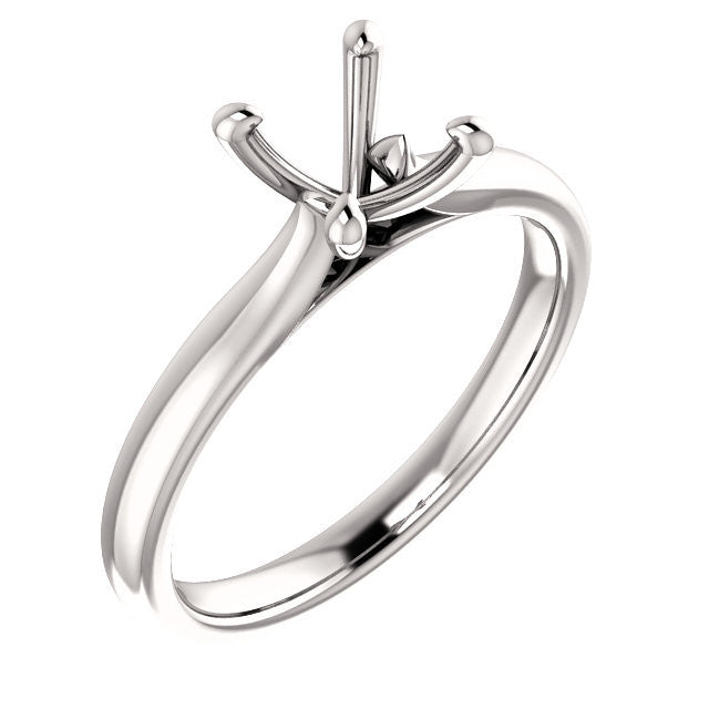 Four Prong Solitaire Engagement Ring Mounting