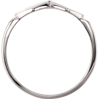 Double Heart Two Initial Signet Ring