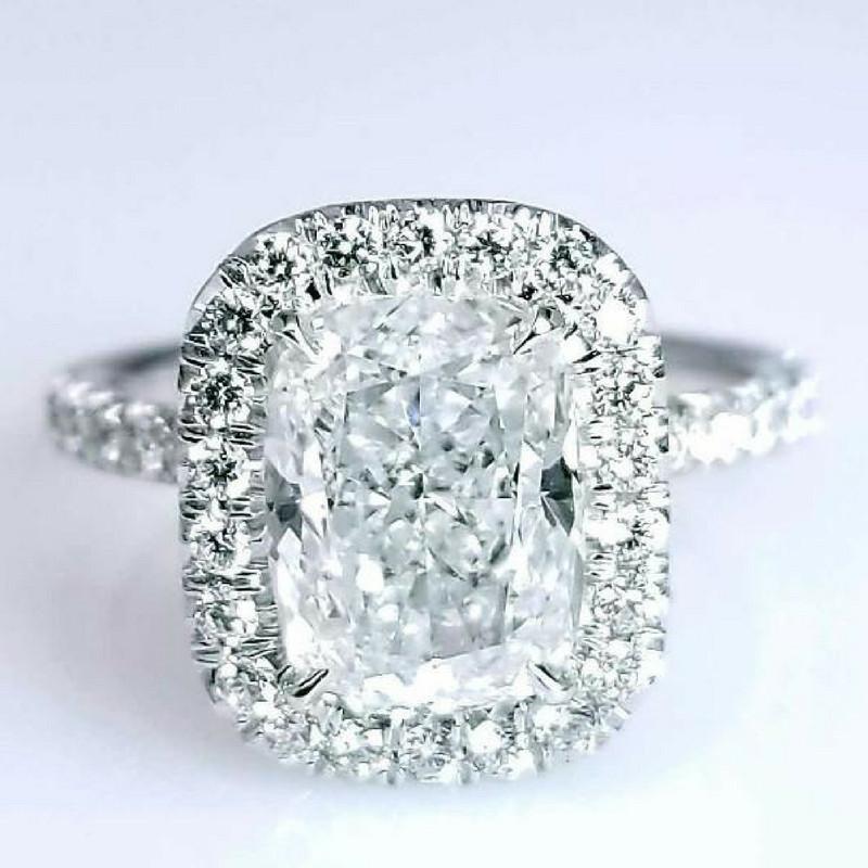 "ENGR02708" Elongated Cushion Diamond Engagement Ring