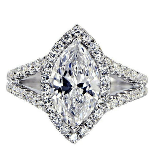 "ENGR02381" Marquise Engagement Ring