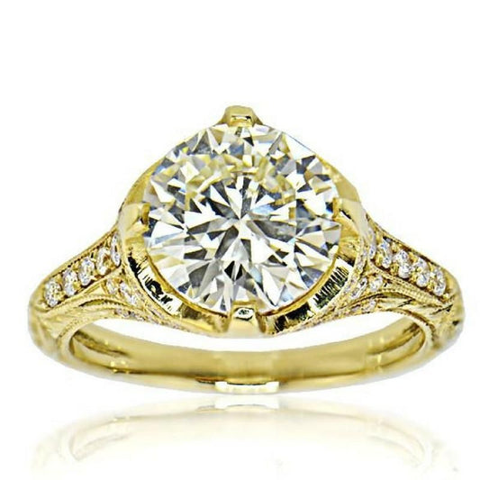 "LADRG01661" Vintage Inspired Diamond Ring LADRG01661