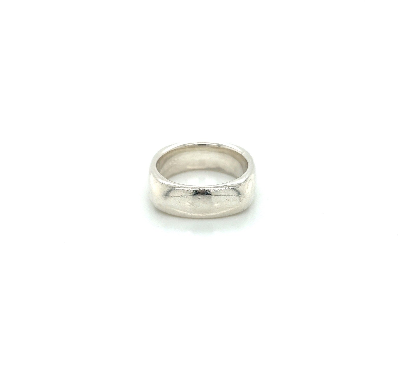 Authentic Vintage Tiffany & Co. 2003 Sterling Silver Men's Band Ring Size 11.25
