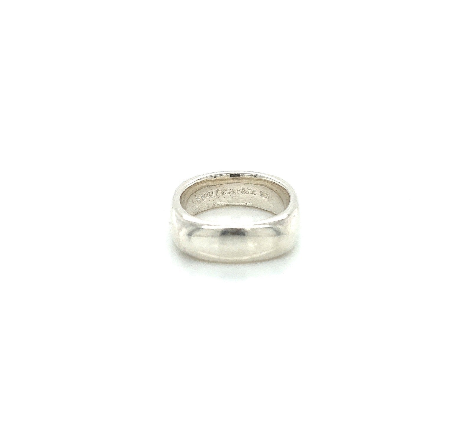 Authentic Vintage Tiffany & Co. 2003 Sterling Silver Men's Band Ring Size 11.25