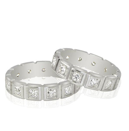 His & Hers Eternity Wedding Bands