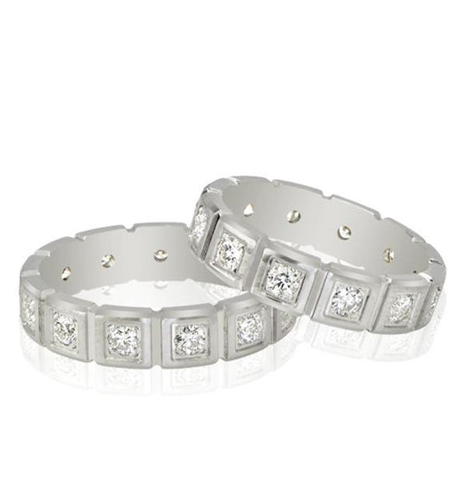 His & Hers Eternity Wedding Bands