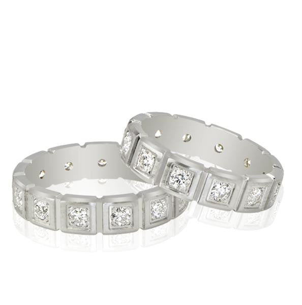 His & Hers Eternity Wedding Bands