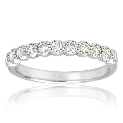 "WEDB01080" Diamond Band In 18k White Gold WEDB01080