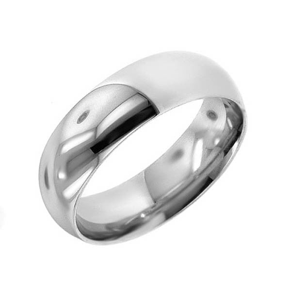 "WEDB01104" 8mm Platinum Wedding Ring in Platinum 8mm