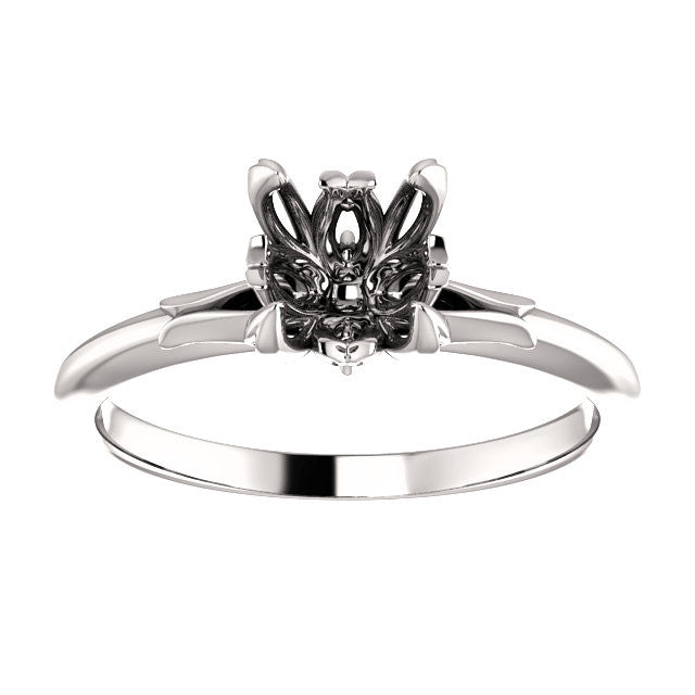 Round Engagement Ring Mounting
