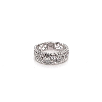 0.73 Carat Ladies Pave-Set Diamond Band