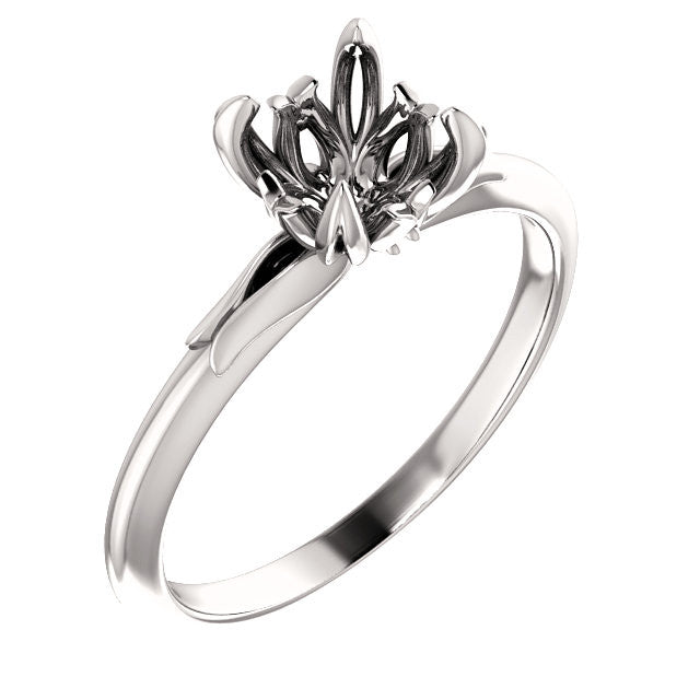 Round Engagement Ring Mounting